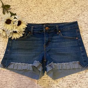 Celebrity pink super cute summer stretchy Jean shorts